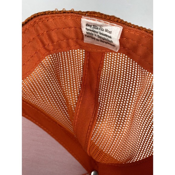 Bass Pro Shops Hat Orange Mesh Snapback Trucker Outdoor Bright - Picture 7 of 8